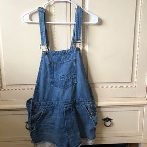 Denim Shorts Overalls